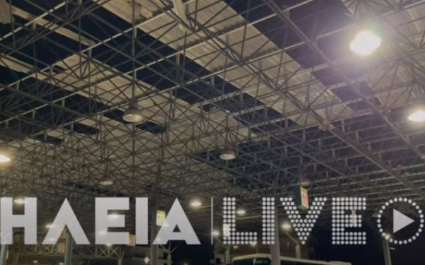 Πύργος: Ανεμοστρόβιλος σάρωσε τα ΚΤΕΛ - Ξήλωσε στέγες και προκάλεσε ζημιές στον δρόμο (βίντεο)