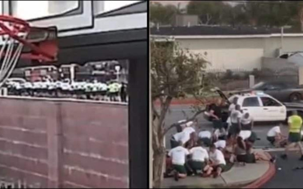 ΗΠΑ: Αποκοιμήθηκε στο τιμόνι και παρέσυρε 25 αστυνομικούς - Δείτε το βίντεο του ατυχήματος 