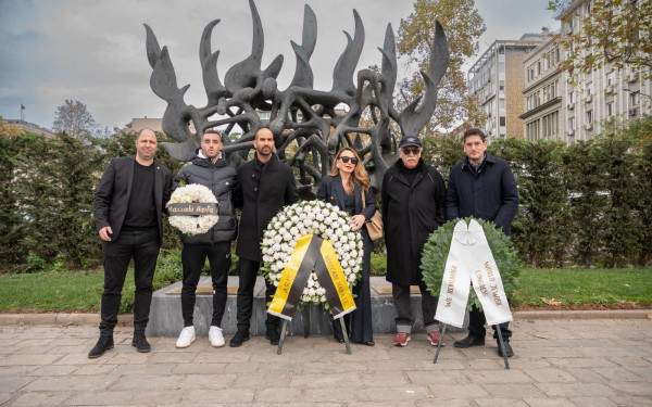 Θεσσαλονίκη: Στεφάνια μνήμης κατέθεσαν Άρης, Μακάμπι Χάιφα και Παγκόσμιο Ισραηλιτικό Συμβούλιο (φωτ.)