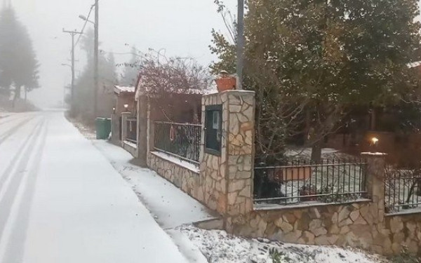 Είδαν... άσπρη μέρα στο Σέλι - Έπεσαν τα πρώτα χιόνια (φωτ.)