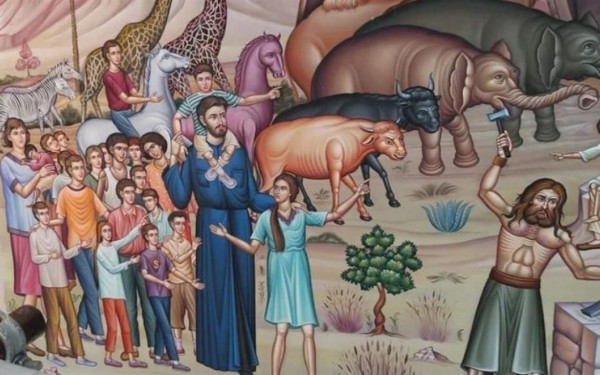 Κιβωτός: Η εμμονή του π. Αντώνιου με τις τοιχογραφίες με το πρόσωπό του (φωτ.)