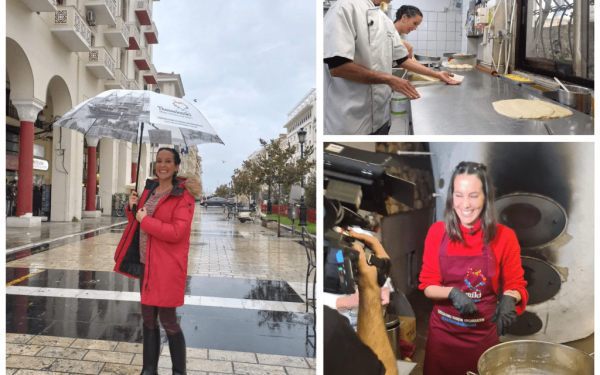 Θεσσαλονίκη: Ισπανίδα δημοσιογράφος παρουσιάζει πώς παρασκευάζονται η φέτα και το κασέρι Σοχού, η μπουγάτσα και τα μελομακάρονα