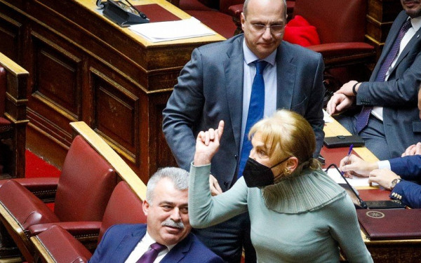 Πρωτοφανές επεισόδιο στη Βουλή: Η Φωτεινή Πιπιλή κινήθηκε απειλητικά προς τα έδρανα του ΣΥΡΙΖΑ - Δείτε βίντεο και φωτογραφίες