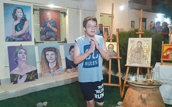 Ένας 16χρονος ζωγράφος με σύνδρομο Asperger εκθέτει τα έργα του 