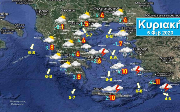Κανονικό χειμώνα φέρνει η «Μπάρμπαρα» από την Κυριακή με χιόνια, παγετό και ψυχρούς Βοριάδες