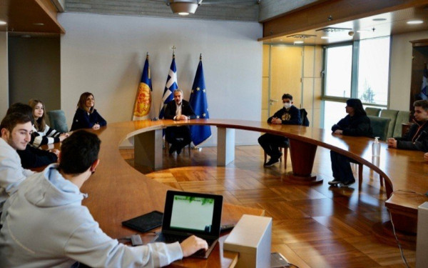 Συνάντηση Ζέρβα με μαθητές 2ου Πειραματικού Γυμνασίου Κιλκίς