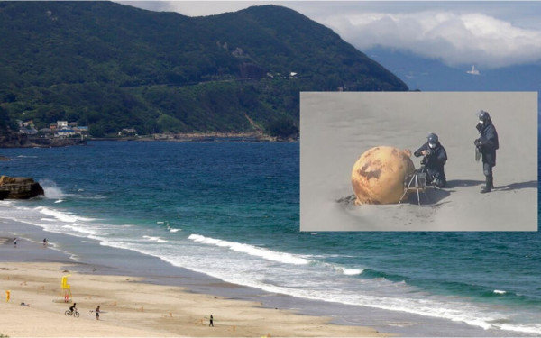 Ιαπωνία: Τεράστια σιδερένια μπάλα βρέθηκε σε παραλία - Κανείς δεν ξέρει τι είναι (βίντεο)