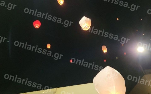 Tραγωδία στα Τέμπη: Φαναράκια φώτισαν τον ουρανό της Λάρισας στη μνήμη των θυμάτων (βίντεο, φωτ.)