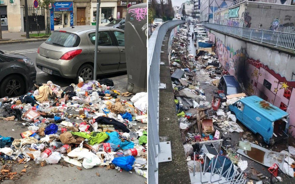Γαλλία: 10.000 τόνοι σκουπίδια παραμένουν στους δρόμους του Παρισιού - Δείτε βίντεο