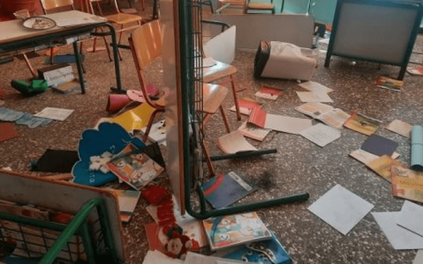 Πρέβεζα: Άγνωστοι εισέβαλαν στο 8ο δημοτικό σχολείο και το βανδάλισαν (φωτ.)
