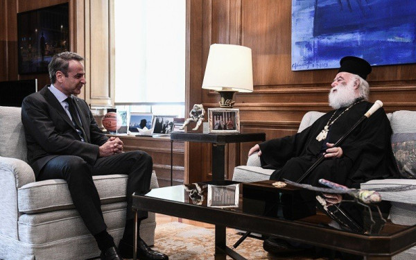 Συνάντηση Κυρ. Μητσοτάκη με τον Πάπα και Πατριάρχη Αλεξανδρείας και Πάσης Αφρικής	