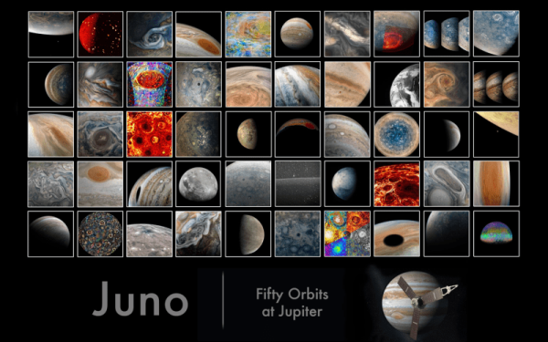 Το Juno της NASA ολοκλήρωσε 50 περιφορές γύρω από τον πλανήτη Δία (βίντεο)