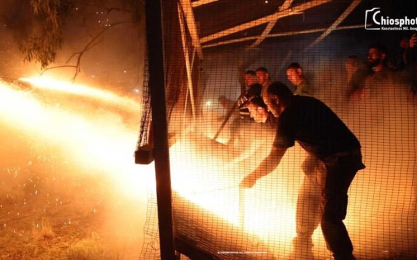 Χίος: «Σβήνει» ο ρουκετοπόλεμος στον Βροντάδο ως ένδειξη διαμαρτυρίας στην αστυνομοκρατία