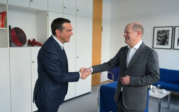Τσίπρας σε Σολτς: Η αλλαγή που θα έρθει στην Ελλάδα θα είναι σημαντική για όλη την Ευρώπη