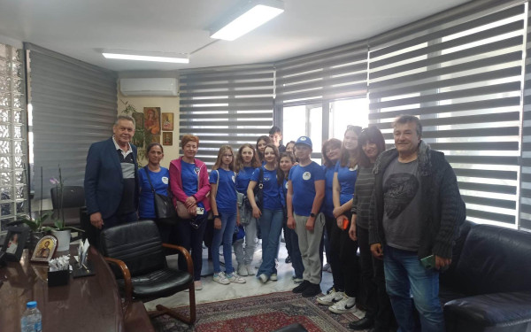 Επίσκεψη μαθητών και εκπαιδευτικών από τη Ρουμανία στο Δημαρχείο Κορδελιού Ευόσμου