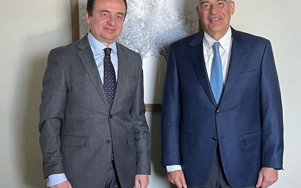 Συνάντηση Ν. Δένδια με τον πρωθυπουργό του Κοσόβου