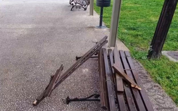 Ανήλικοι διέλυσαν παγκάκια στο πάρκο της Πολίχνης - «Θα τα πληρώσουν οι γονείς» λέει ο Δήμος (βίντεο)