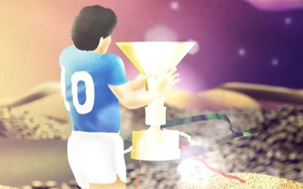 Η Νάπολι δημοσίευσε animation βίντεο με τον Μαραντόνα να της «στέλνει» το σκουντέτο από τον Βεζούβιο 