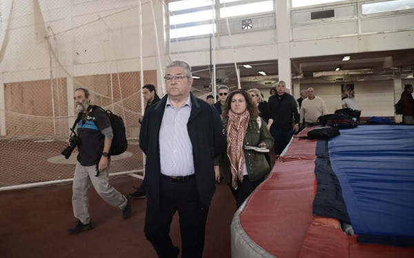 Τις εγκαταστάσεις του ΟΑΚΑ επισκέφθηκε ο Δ. Κουτσούμπας (βίντεο)