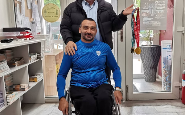 Με τον παραολυμπιονίκη Γκρέμη Μωϋσιάδη συναντήθηκε ο δήμαρχος Θέρμης