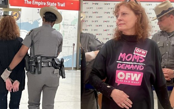 Συνελήφθη η Σούζαν Σάραντον - Δείτε βίντεο