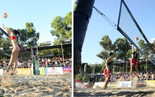 Η πλαζ Αρετσούς φιλοξενεί και φέτος το τουρνουά του πανελληνίου πρωταθλήματος μπιτς βόλεϊ