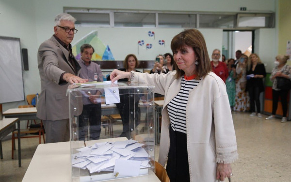 Στον Κεραμεικό ψήφισε η Κατερίνα Σακελλαροπούλου