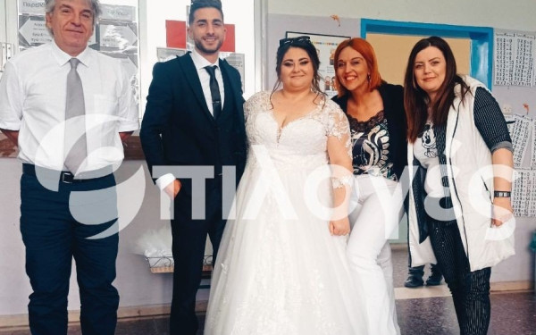 Σέρρες: Με το νυφικό στην κάλπη (φωτ.)