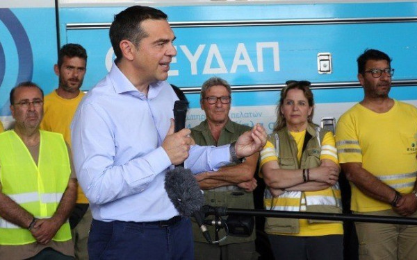 Aλ. Τσίπρας σε εργαζόμενους ΕΥΔΑΠ: Σχέδιο στήριξης εργαζόμενων ή ασυδοσία, το κρίσιμο δίλημμα στις εκλογές