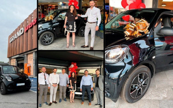 Μασούτης: Υπερτυχερή από  τη Θεσσαλονίκη κέρδισε το ηλεκτρικό SMART EQfortwo