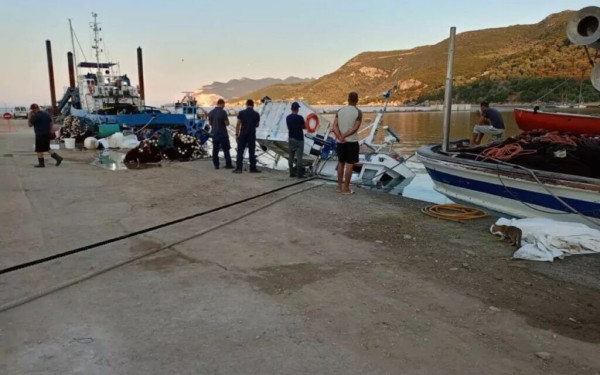 Βυθίστηκε αλιευτικό σκάφος στον Πλατανιά Μαγνησίας