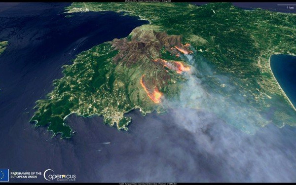 Κέρκυρα: Στάχτη 22.000 στρέμματα 