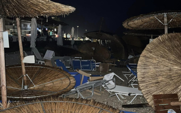 Καβάλα: Μπουρίνι σάρωσε τα πάντα μέσα σε 20 λεπτά (βίντεο, φωτ.)