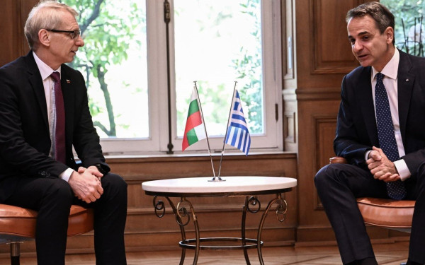 Ενέργεια, υποδομές, μεταφορές και ΔΕΘ, στην ατζέντα της συνάντησης Μητσοτάκη - Ντένκοβ