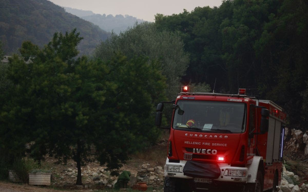 Νέα φωτιά στην Κύμη Ευβοίας κοντά στην είσοδο της πόλης