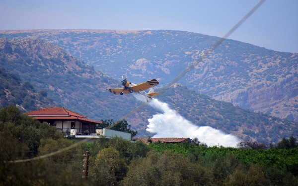 Πυρκαγιά σε δασική έκταση στην Πλάτσα Μεσσηνίας	