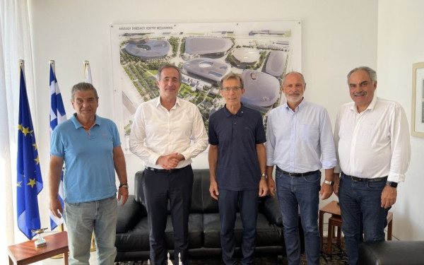 Συνάντηση Κωνσταντινίδη-διοίκησης ΔΕΘ Helexpo με φόντο την 97η διοργάνωση