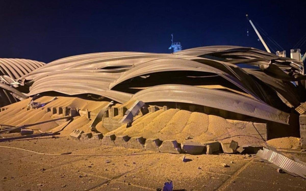 ΗΠΑ και Ουκρανία κατακεραυνώνουν τη Ρωσία για τις επιθέσεις που κατέστρεψαν αποθήκες σιτηρών σε λιμάνια (φωτ.)