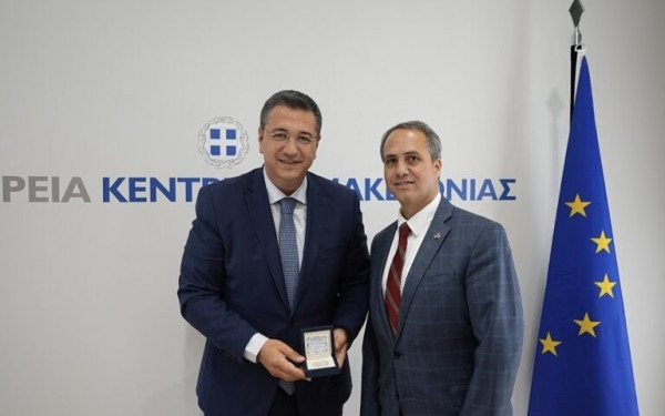 Συνάντηση Τζιτζικώστα με τον νέο γενικό πρόξενο των ΗΠΑ στη Θεσσαλονίκη, Jerry Ismail