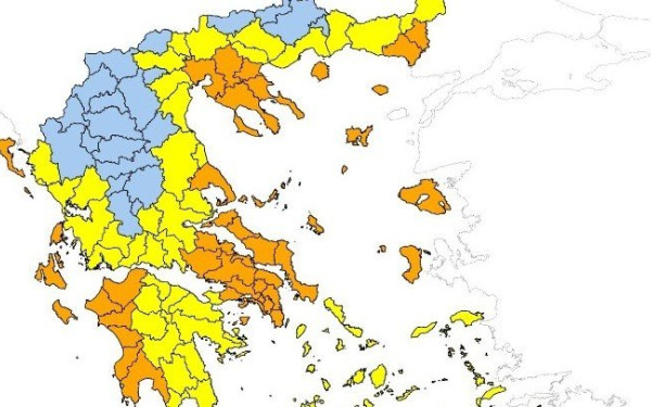 «Πορτοκαλής» συναγερμός για Θεσσαλονίκη, Χαλκιδική: Πολύ υψηλός κίνδυνος πυρκαγιάς αύριο