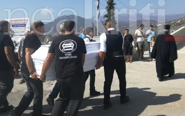 Κρήτη:  Σε κλίμα βαθιάς θλίψης και οδύνης η κηδεία του 36χρονου Αντώνη Καργιώτη
