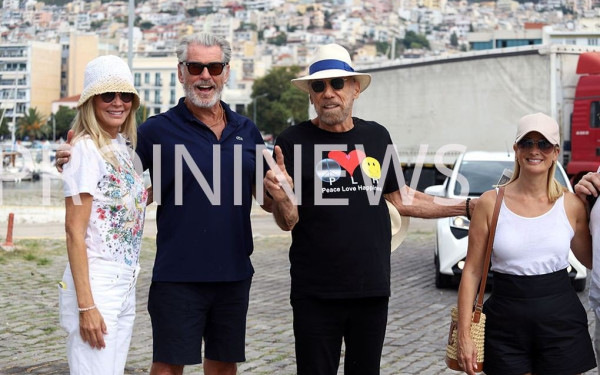 Ο Πιρς Μπρόσναν κάνει διακοπές στην Καβάλα - Δείτε βίντεο