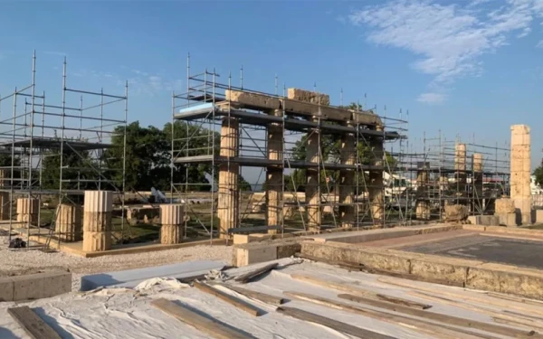 ﻿﻿Αιγές: Το μεγαλοπρεπές ανάκτορο του Φιλίππου Β' από ψηλά - ΔΕΙΤΕ το εκπληκτικό βίντεο