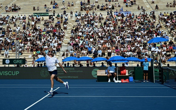 Τένις: Νίκη με ανατροπή ο Τσιτσιπάς στο Καλλιμάρμαρο (βίντεο)