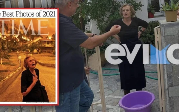 Εύβοια: Μετά την φωτιά, ήρθε αντιμέτωπη με τις πλημμύρες η κυρία Παναγιώτα που έγινε viral το 2021 