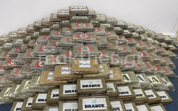 Θεσσαλονίκη: Στην ανακρίτρια σήμερα οι πέντε κατηγορούμενοι για τα 585 κιλά κοκαΐνης