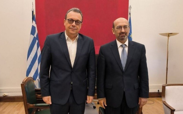 Συνάντηση του Σωκράτη Φάμελλου με τον πρέσβη της Αρμενίας στην Ελλάδα