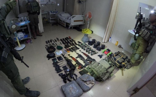 Σήραγγα με οπλισμό της Χαμάς λέει ότι εντόπισε το Ισραήλ στο νοσοκομείο Αλ Σίφα (βίντεο & φωτ.)