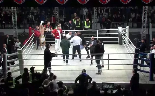 Χαμός σε αγώνα πυγμαχίας στην Αλβανία - Οπαδοί επιτέθηκαν σε μποξέρ (βίντεο)