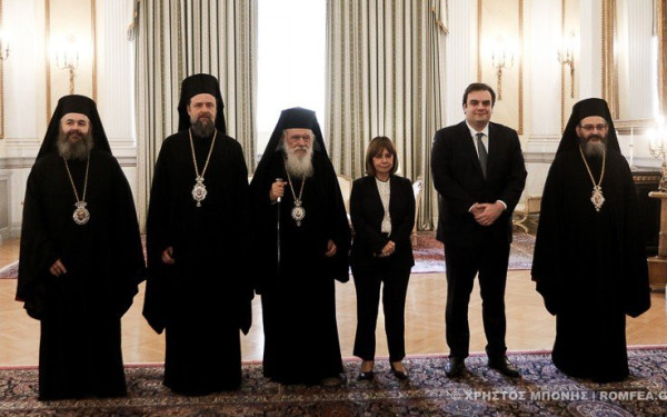 «Διαβεβαιώσεις» στην Κ. Σακελλαροπούλου έδωσαν οι νέοι μητροπολίτες Θεσσαλονίκης, Παραμυθιάς και Φλωρίνης
